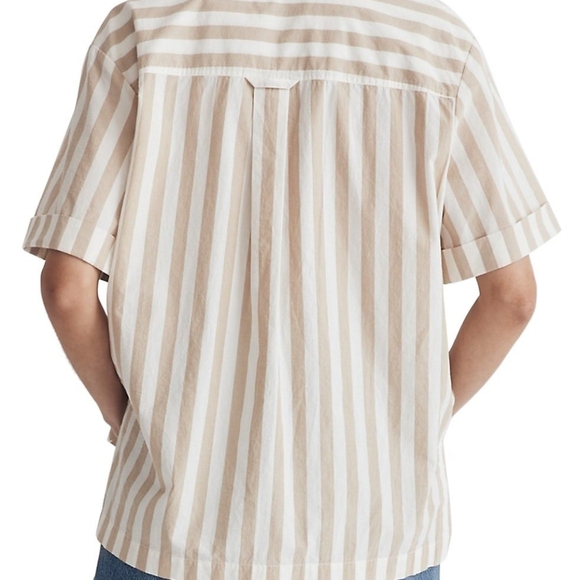 MadewellSignature Poplin Oversized Short-Sleeve Shirt - Picture 3 of 4